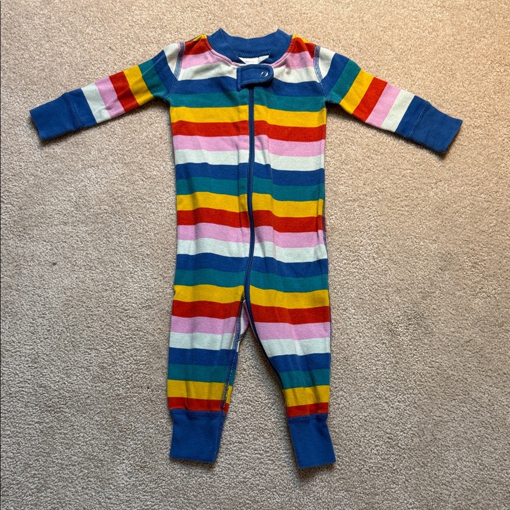 Hanna Andersson Colorful Striped zipped sleeper
